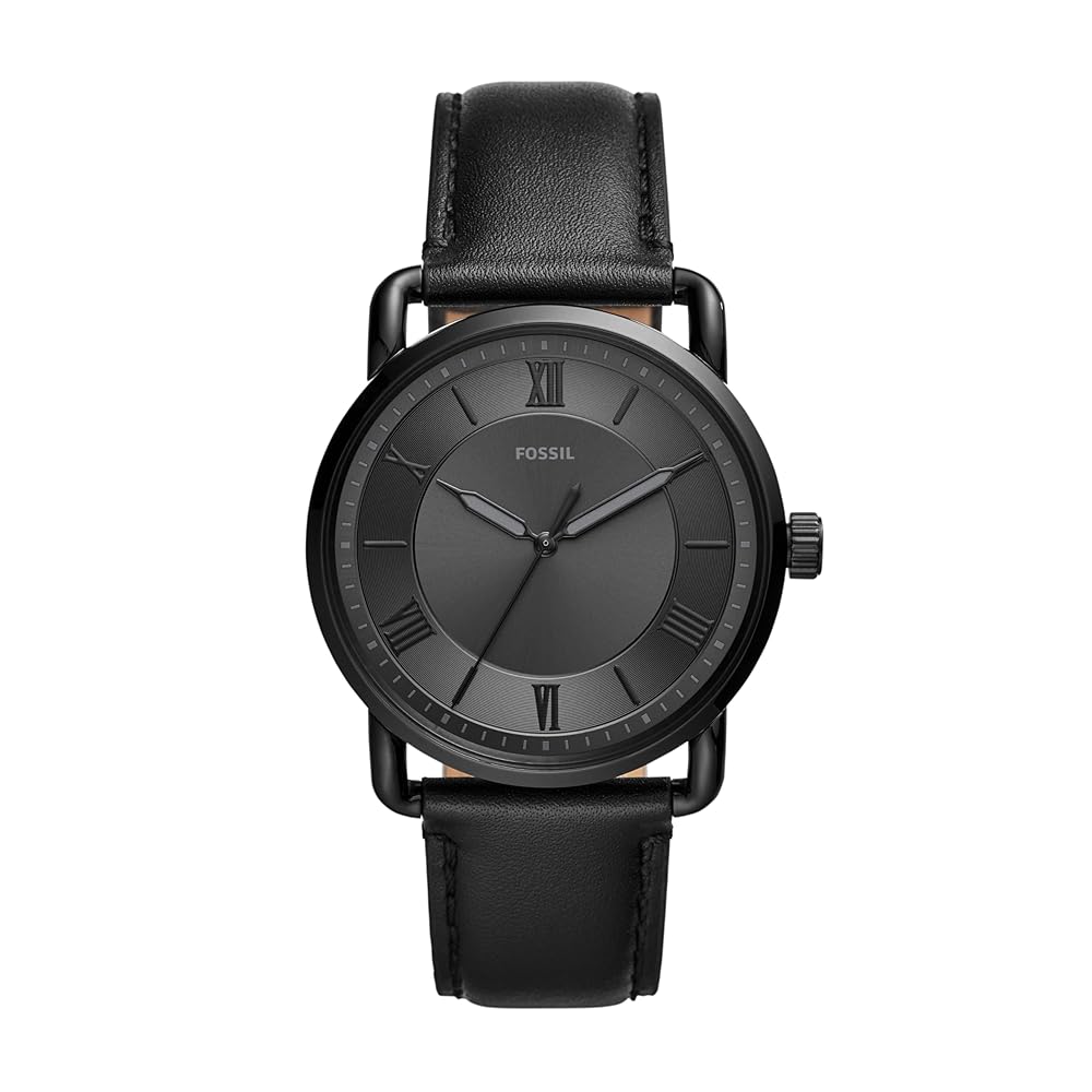 Fossil Copeland Males’s Slim Case Watch with Genuine Leather-based Strap