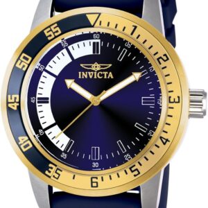 Invicta Males’s 12847 Specialty Watch with Blue Dial and Blue Polyurethane Strap