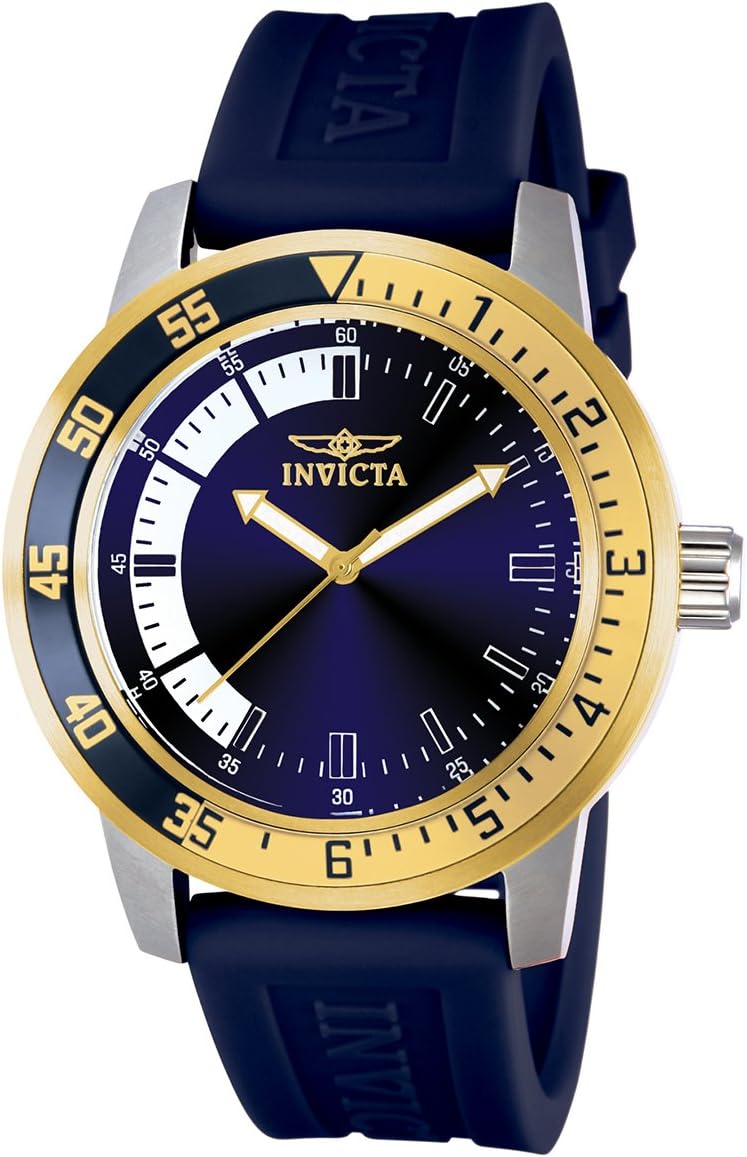 Invicta Males’s 12847 Specialty Watch with Blue Dial and Blue Polyurethane Strap