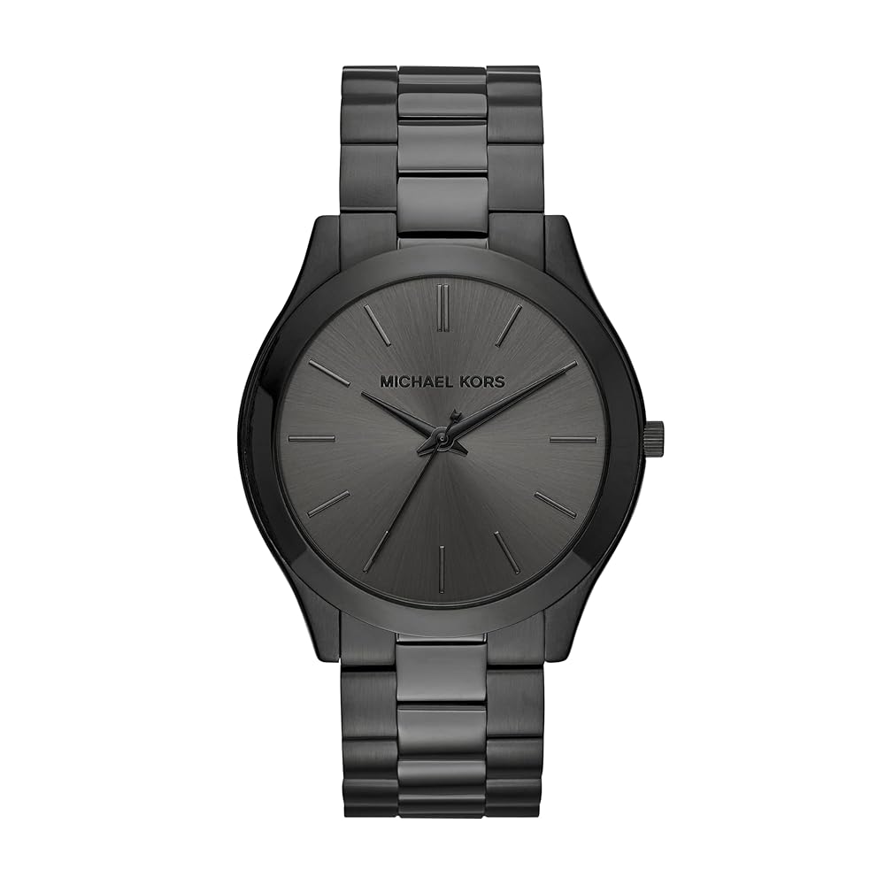 Michael Kors Males’s Outsized Slim Runway Watch in Stainless Metal